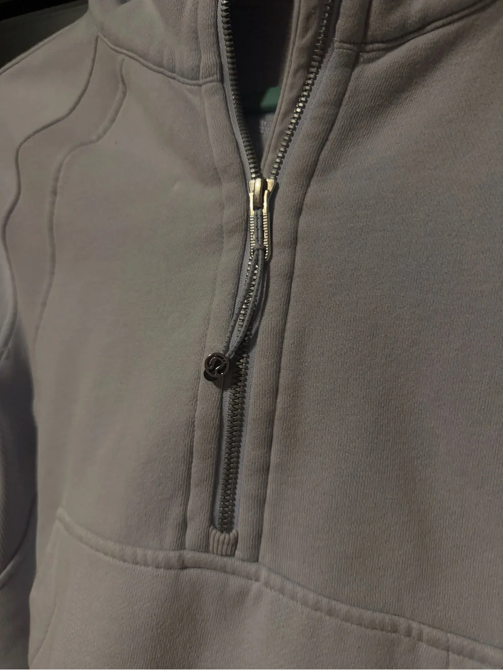 Lululemon Cropped rHalf-Zip Hoodie Sweatshirt - Light Lavender